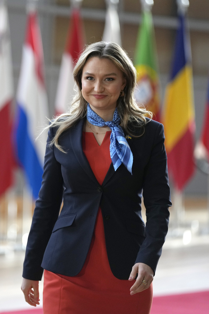 Swedish Deputy Prime Minister Ebba Busch . SOURCE :AP